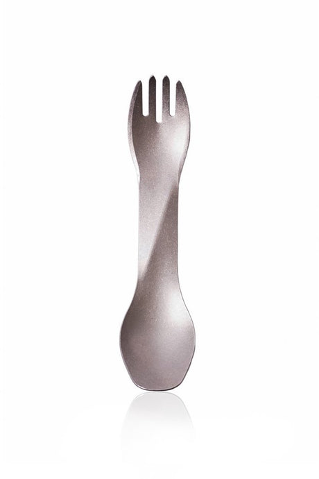 Menneskeligt udstyr - genanvendeligt - letvægts - bestik - spork - gobites ti-uno - titanium - campingbestik