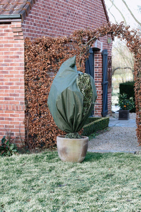 Natur - vinterbetræk - 300 x ø250cm - grøn - betræk - med lynlås