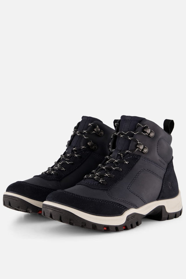 Ecco xpedition iii veterschoenen blauw leer - maat 38