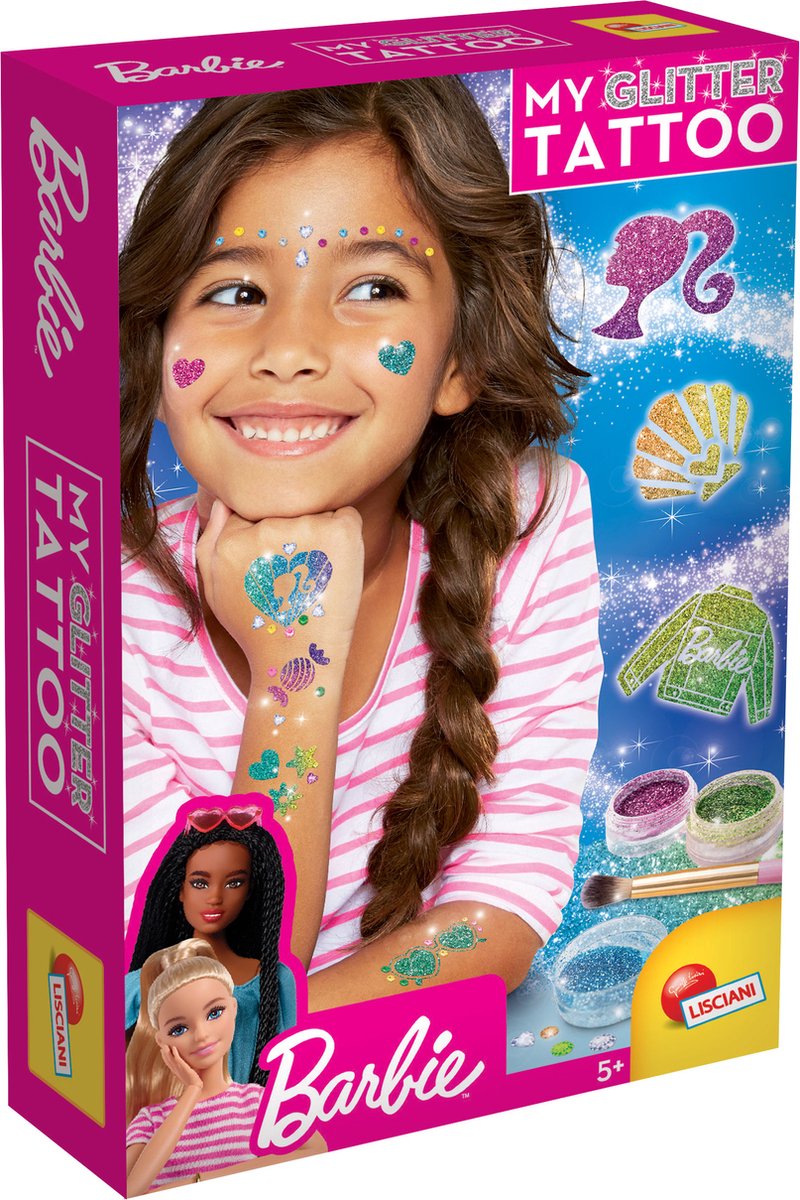 Lisciani barbie min glitter tatovering