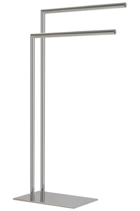 Sealskin tube - handdoekrek 2-armig vrijstaand - geschikt voor 2 handdoeken - chroom