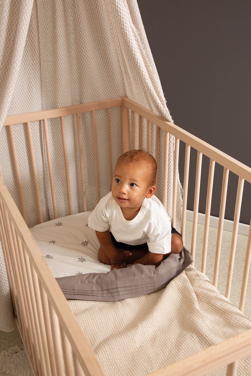Witlof for kids tuck-inn laken placket 60 x 120cm warm grey