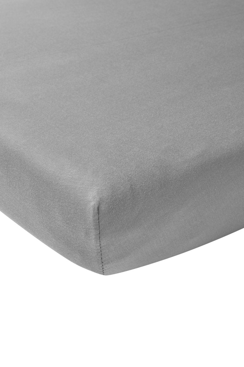 Meyco baby uni sengetøj co-sleeper - grå - 50x90cm