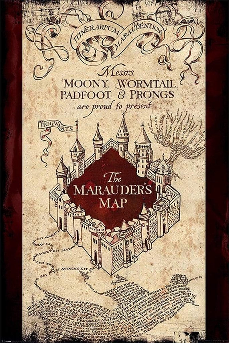 Harry Potter the marauders kortplakat 61x91,5cm