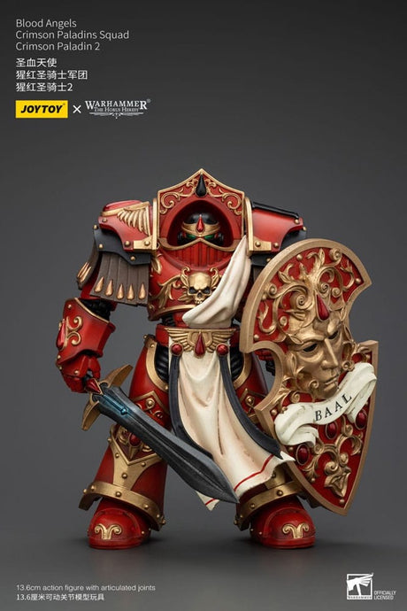 Joy toy (cn) warhammer the horus heresy actionfigur 1 18 blood angels crimson paladins squad crimson paladin 2 14 cm actionfigur