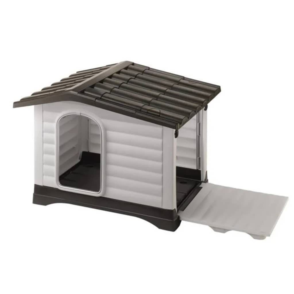 Ferplast Doghok Villa 90 88x72x65 cm Grå 87255099
