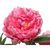 Decoris kunstig plantepæon i pottepolyester 41x47x57cm fuchsia