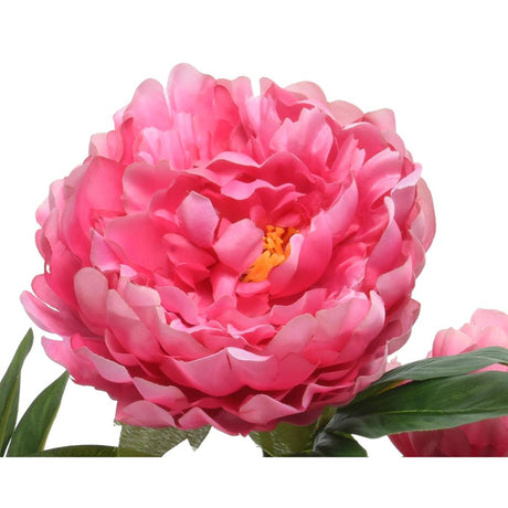 Decoris kunstig plantepæon i pottepolyester 41x47x57cm fuchsia