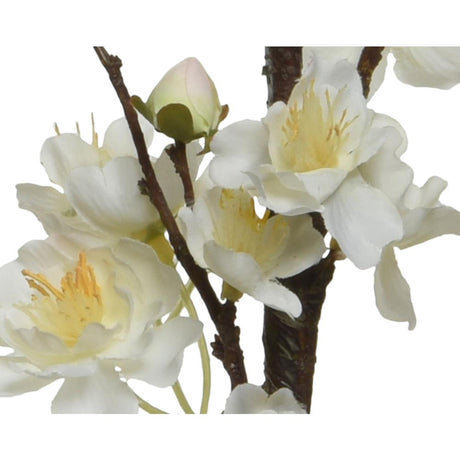 Decoris kunstig blomst blomst h106cm hvid