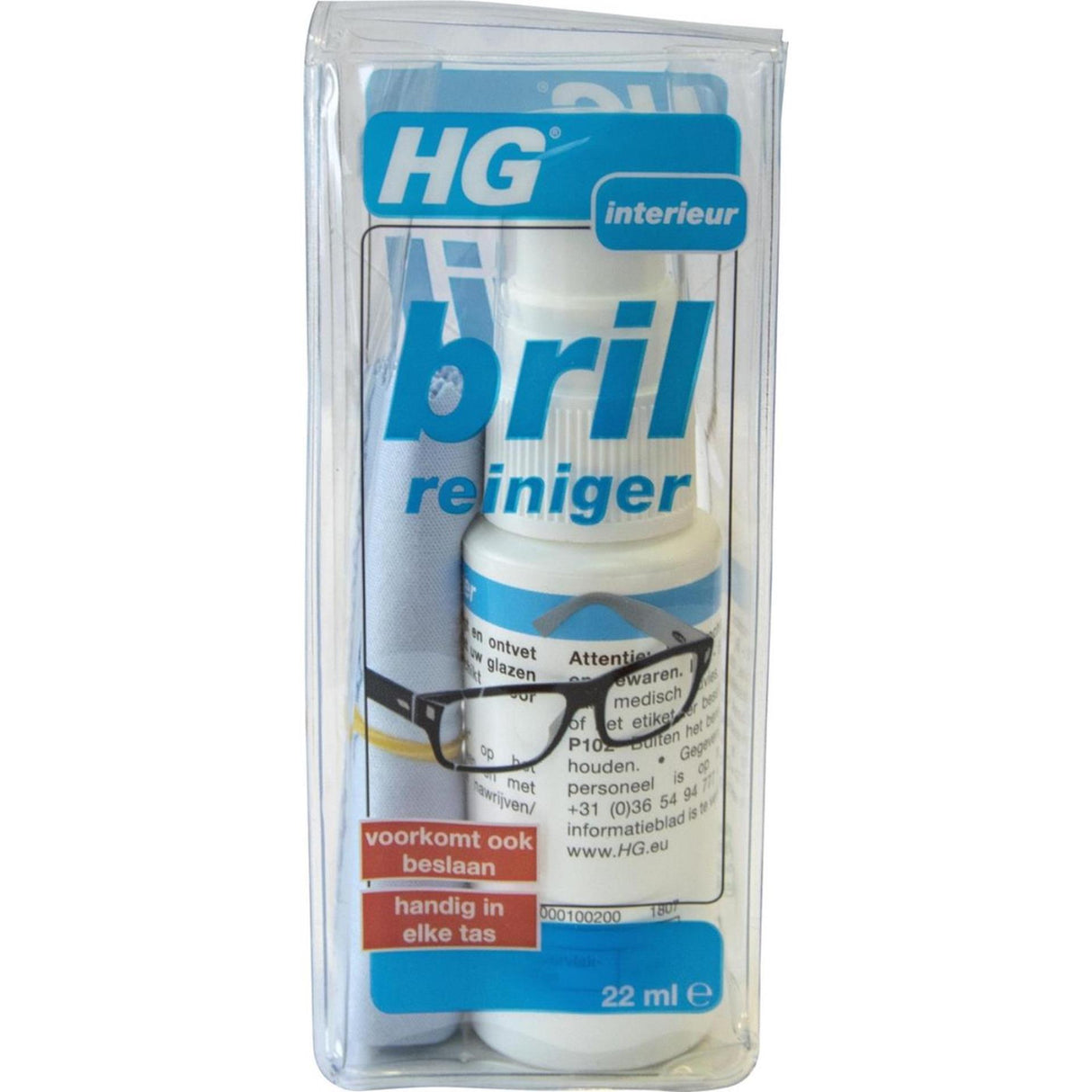 Hg glasrens 22ml inkl. klud