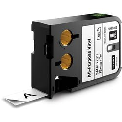 Dymo label labels xtl vinyl 19mmx7m sort på hvid