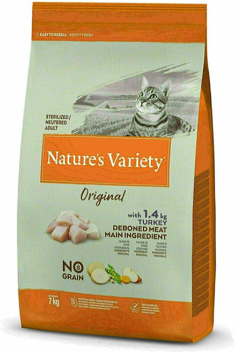 Naturens variation naturens sort - original steriliseret kalkun uden korn kattefoder.