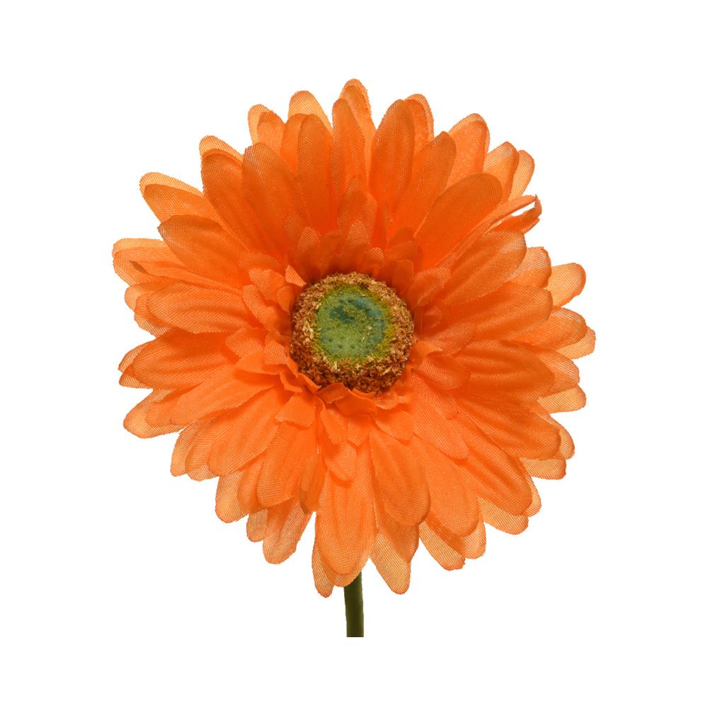 Decoris kunstig blomst gerbera h50cm orange