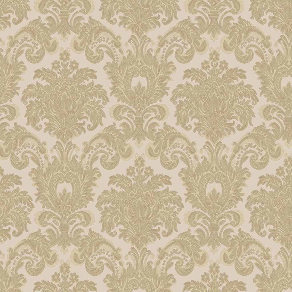 Noordwand tapet klassiske ornamenter beige