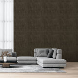 North Wall Zero Wallpaper Faux Uni Linen Brown