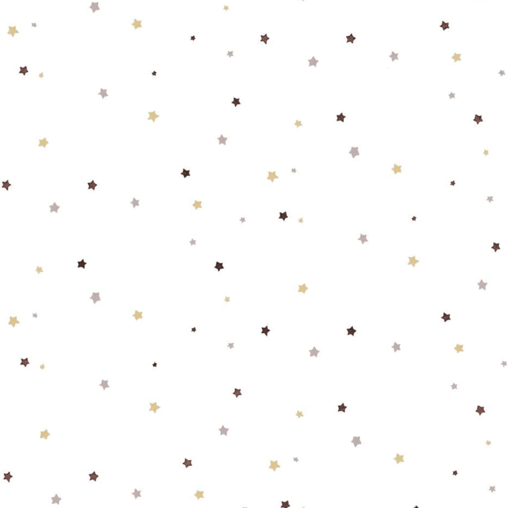 North Wall Wallpaper Mondo Baby Little Stars Beige og White