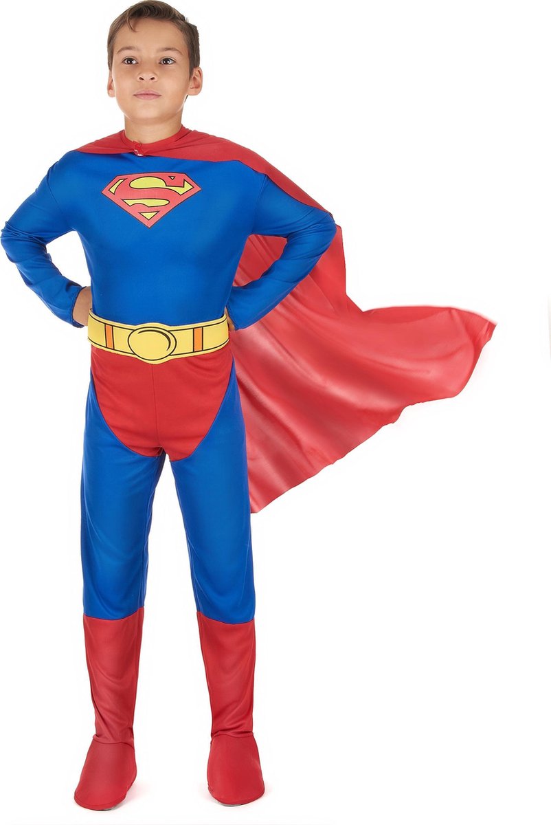 Rubiner - superman kostume drenge (størrelse l)
