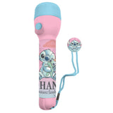 Disney stitch lommelygte 16 cm blå pink
