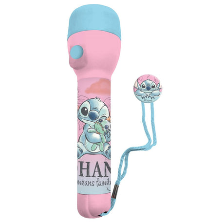 Disney stitch lommelygte 16 cm blå pink