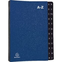 Sorteringsmappe exacompta blå a-z