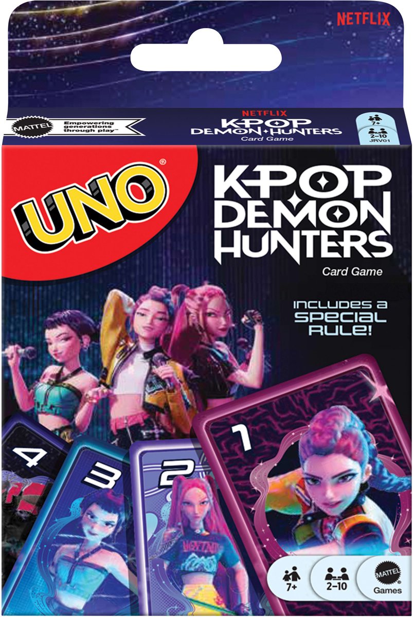 Mattel spil uno kpop demon hunters - kortspil
