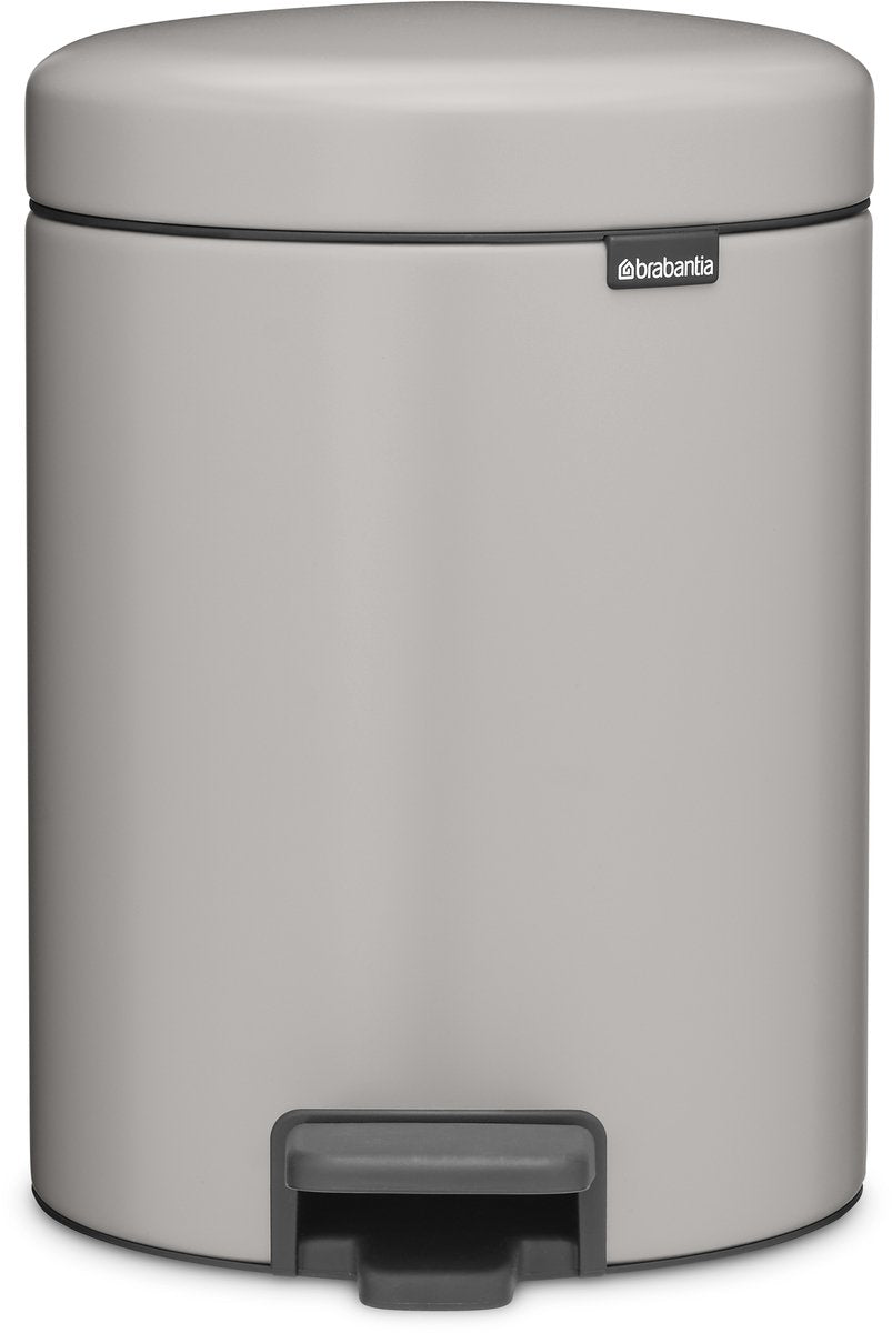 Brabantia newicon affaldsspand - 5 liter - badeværelse - blød grå