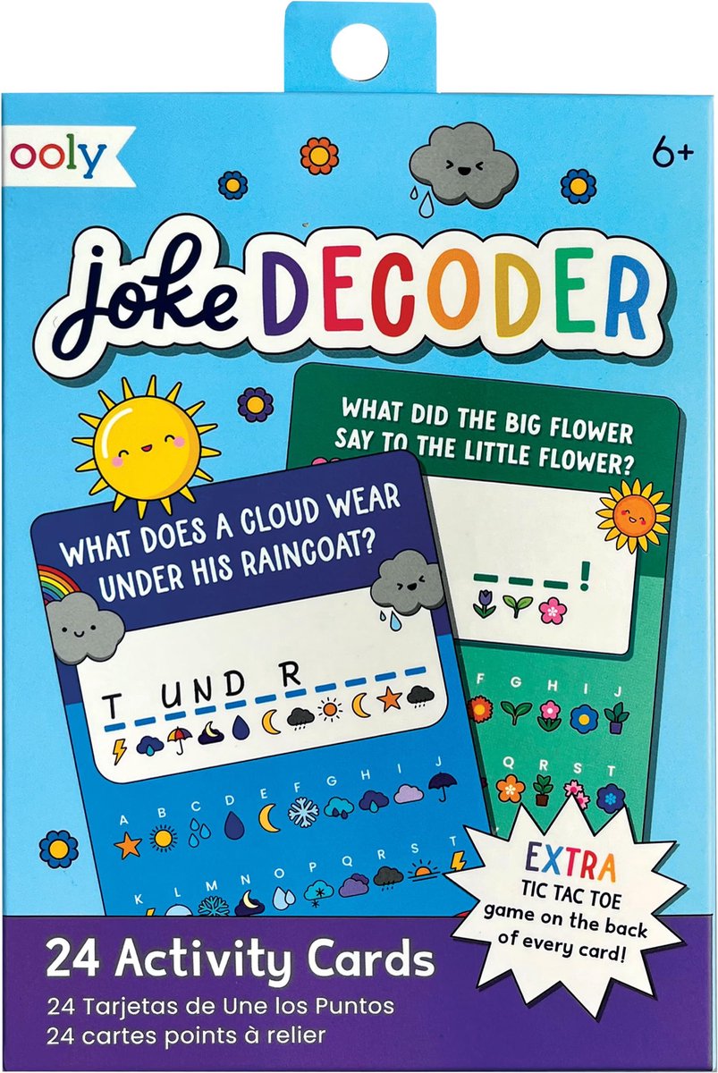 Ooly - joke-dekoder - aktivitetskort - 24 joke discovery-kort