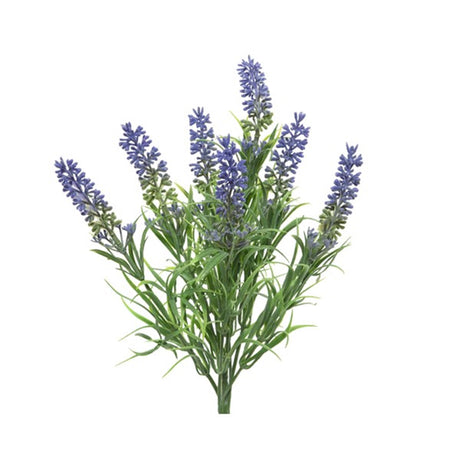 Decoris kunstig blomst lavendel 13x13x34cm lilla