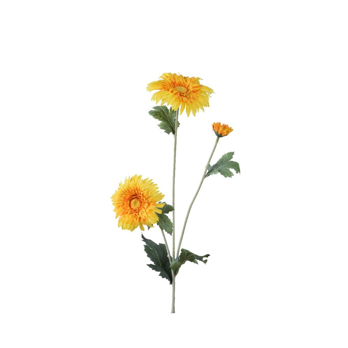 Decoris kunstig blomst tusindfryd h68cm gul