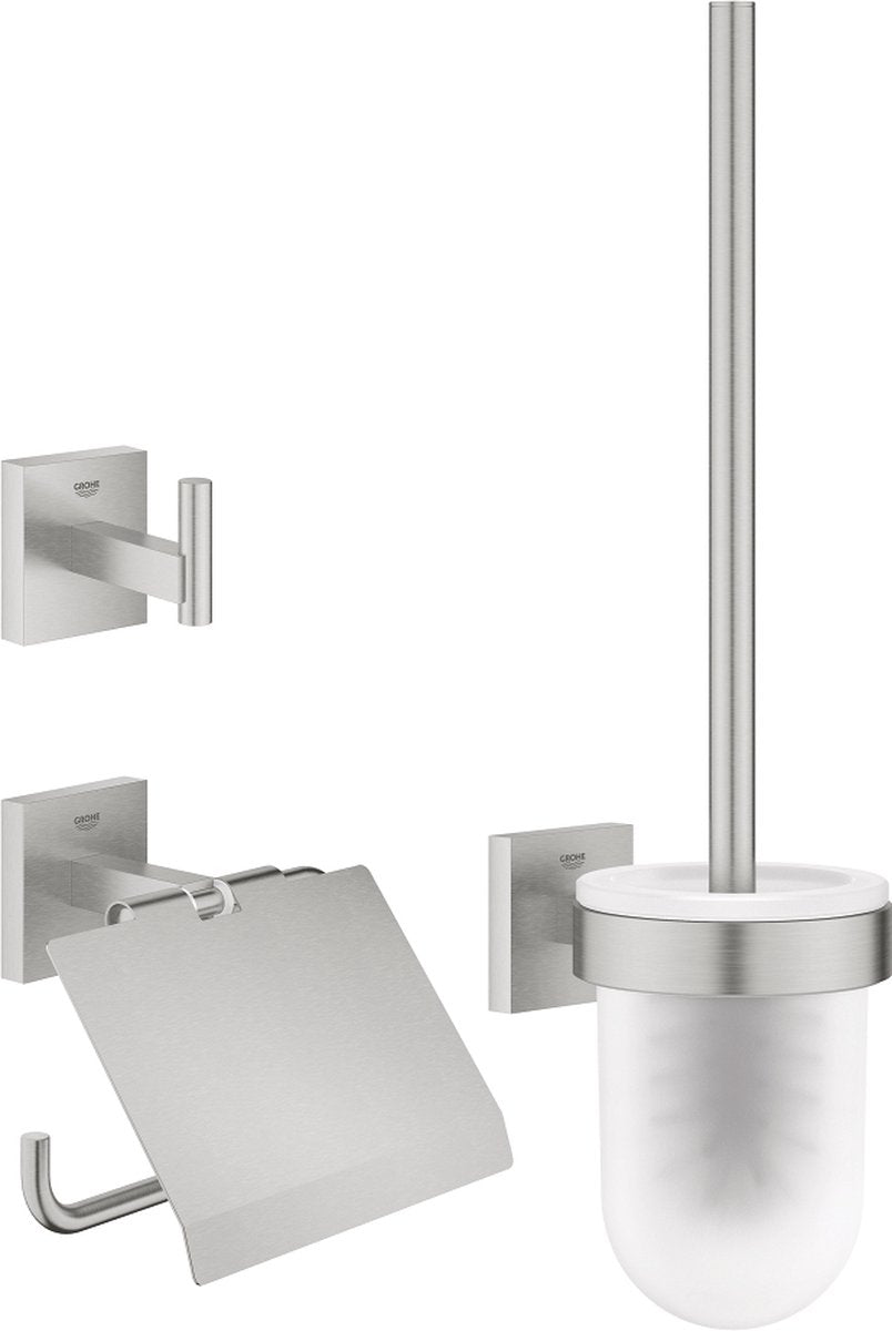 Grohe start kube tilbehørssæt 3-i-1 - superstål (rustfrit stål look) 41123dc0