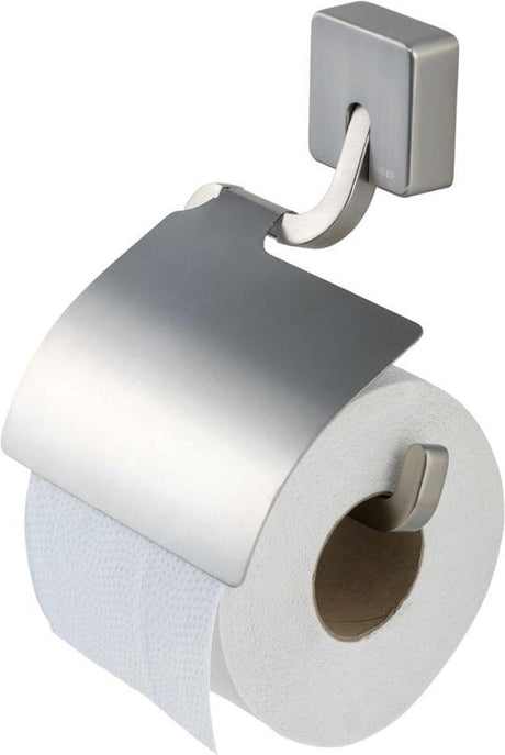 Tiger impuls - toiletrulleholder med klap - børstet rustfrit stål
