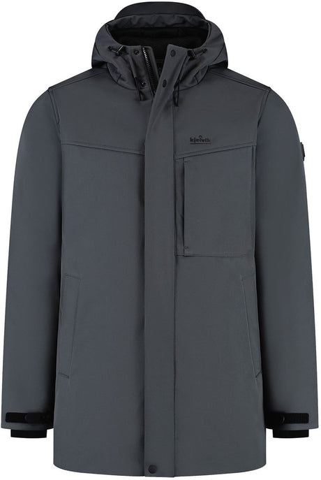 Kjelvik leonn heren outdoorjas - antraciet 5xl