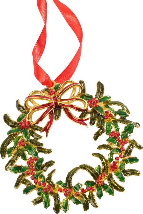 Villeroy boch vinter collage tilbehør metal vedhæng julekrans d: 9 cm