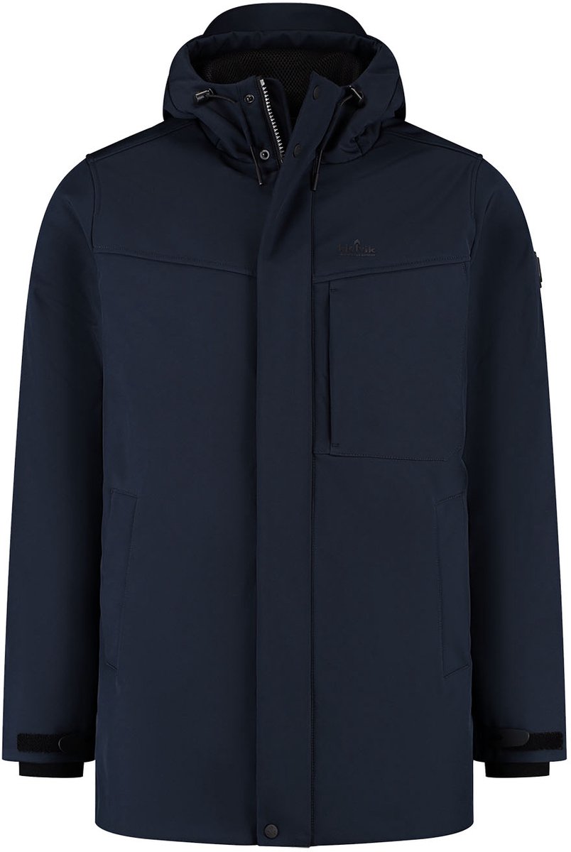 Kjelvik leonn heren outdoorjas - donker blauw