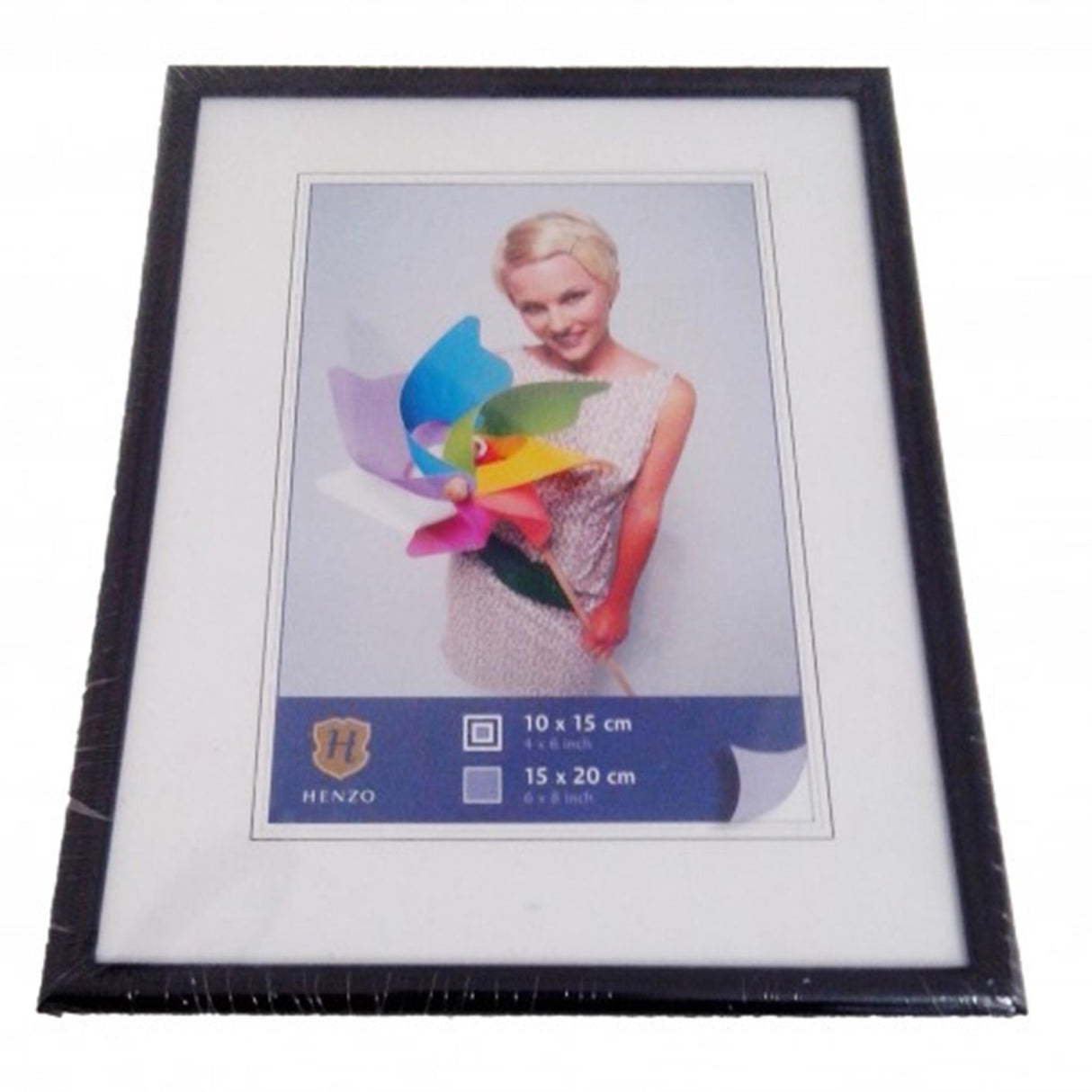 Henzo fotoramme napoli 15x20cm sort plast