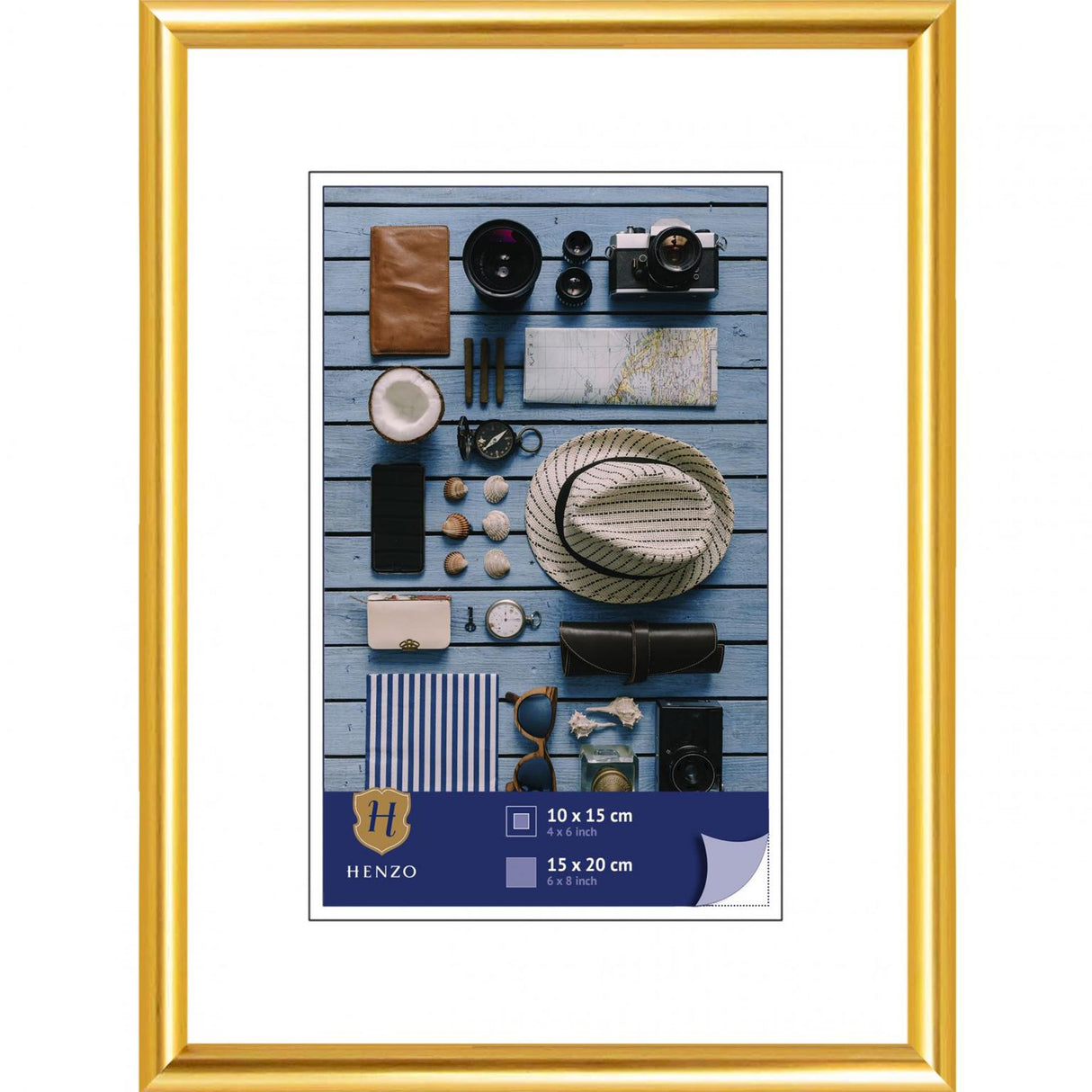 Henzo fotoramme napoli 15x20cm guld