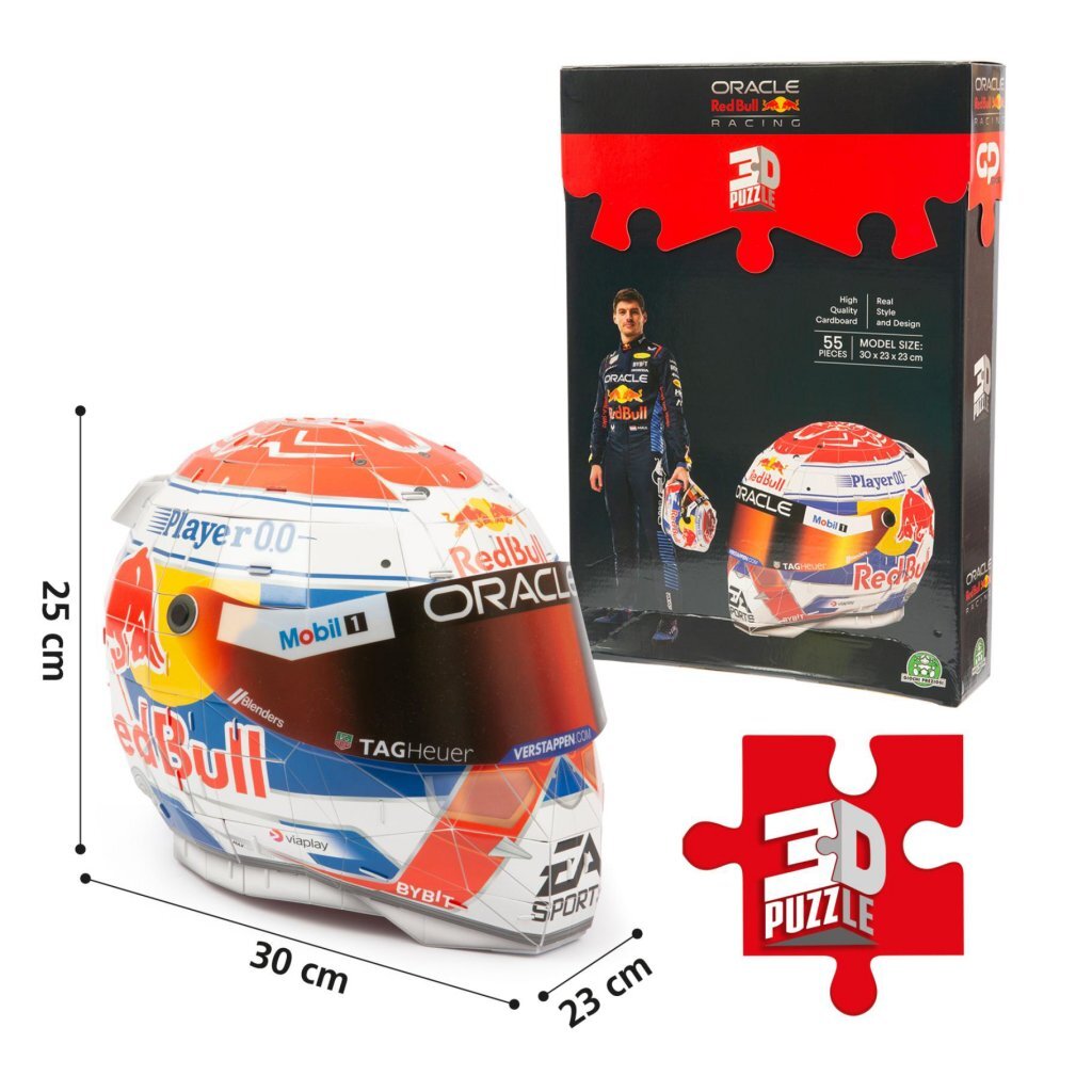 Andre mærker 3D puslespil Formel 1 hjelm Max Verstappen 55 brikker