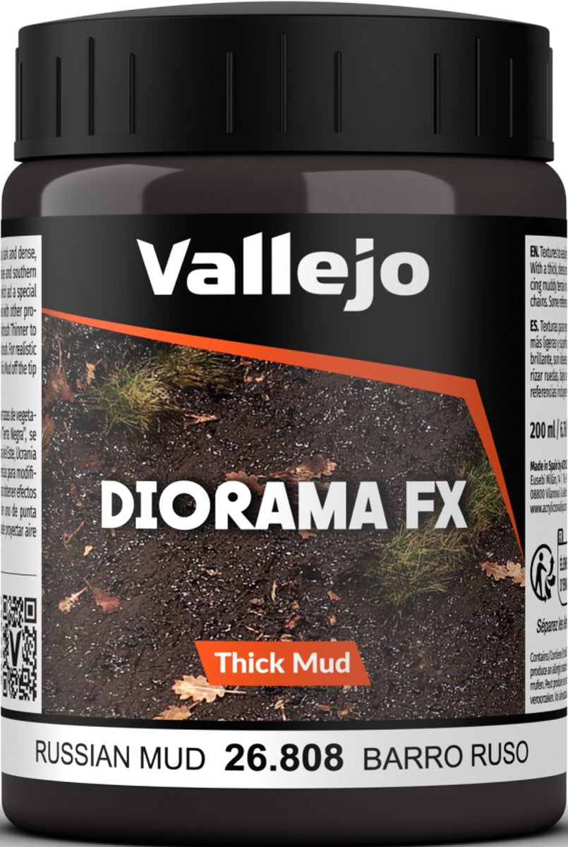 Vallejo val26808 russisk mudder tyk mudder forvitringseffekter - 200ml