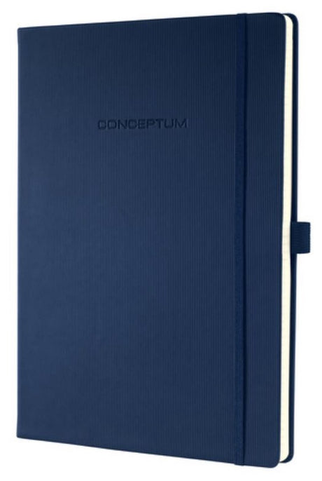 Sigel - notesbog - conceptum pure - a5 - mørkeblå - hardcover - 194 sider - 80 gram - line - si-co657