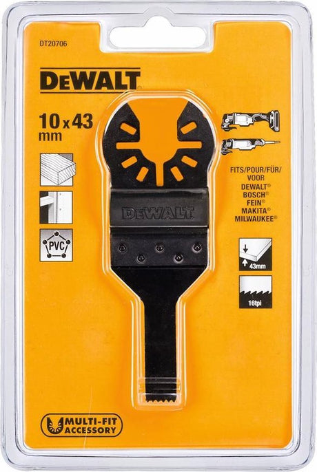 Dewalt dt20706 universal multiværktøj savklinge til træ - 10mm