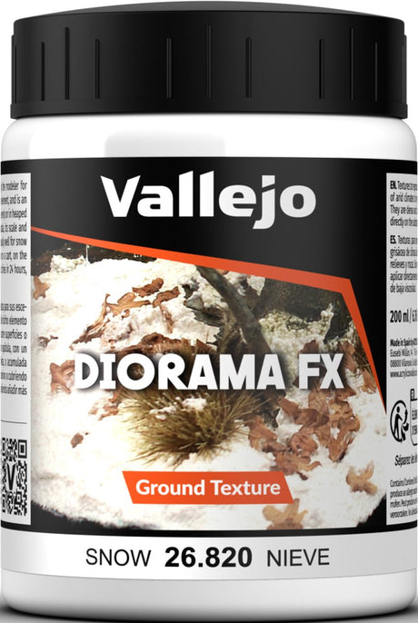 Vallejo modelbygningsdekoration - 26820 jordteksturer 820 - sne - 200 ml effektkrukke