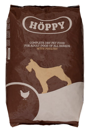 Höpy hundefoder bidder med fjerkræ, 10 kg