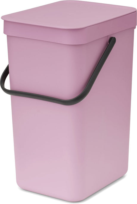 Brabantia sort go affaldsspand - 12 l - lilla pink