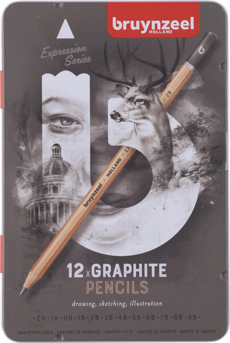 Bruynzeel expression grafit blyanter tin 12