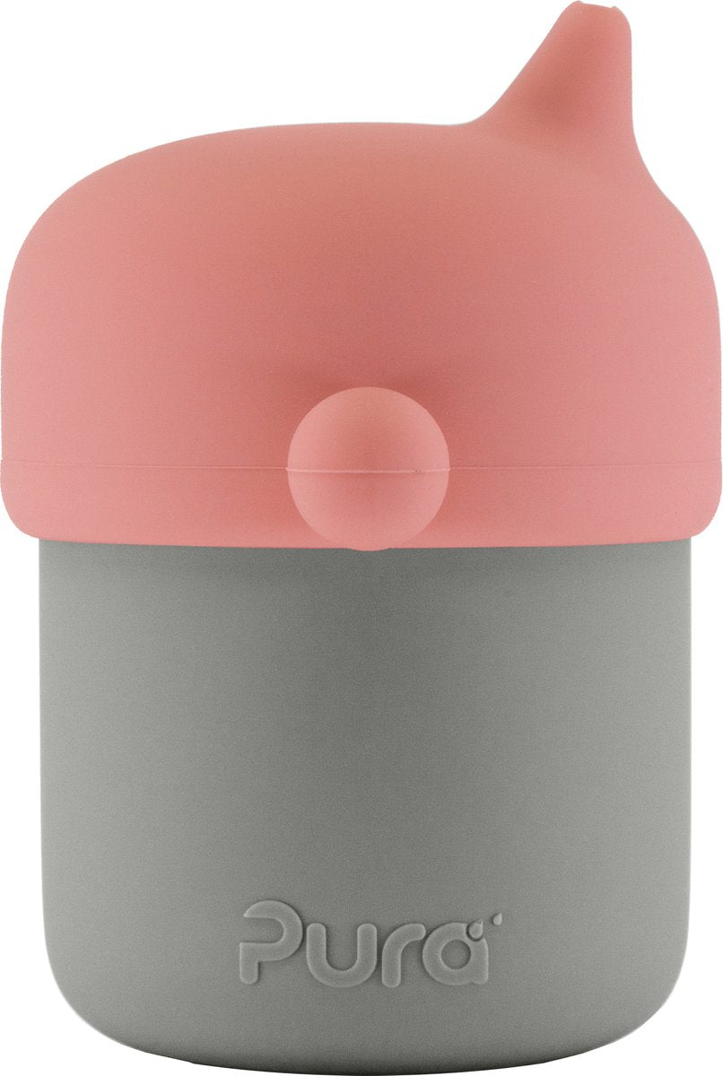 Pura my-my™ - silikone - tudkop - 150 ml - pink-grå