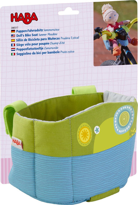 Haba dukker [1 år +] dukke cykelsæde sommer eng