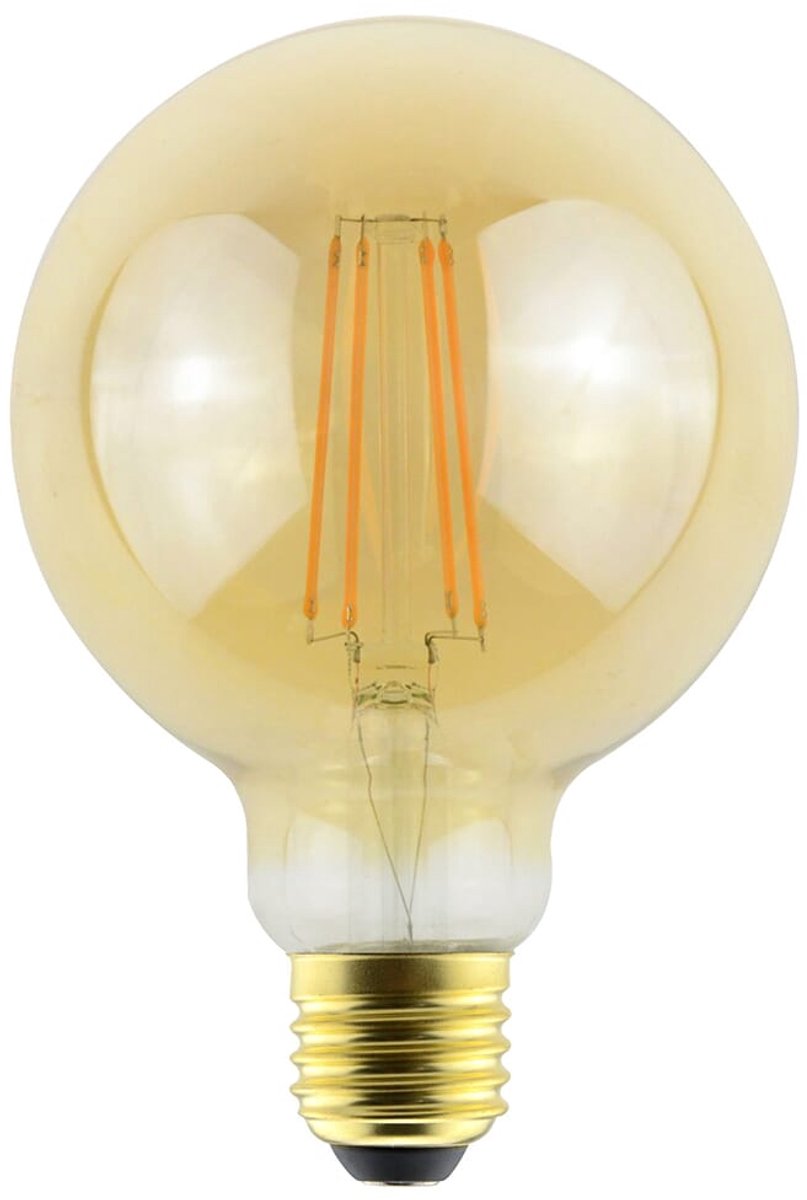 Avide e27 LED glødelampe 7W - 725lm - 2500K - ekstra varm hvid - dæmpbar - LED globus G95 - erstatter 55W pære