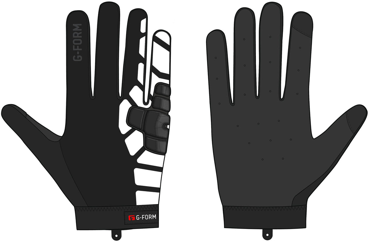 G-form vinterhandske bolle handske bolle winter s sort hvid
