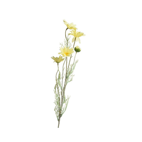 Decoris kunstig blomst tusindfryd h78cm gul