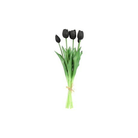 Countryfield kunstig buket tulipaner sort 10x10x41cm